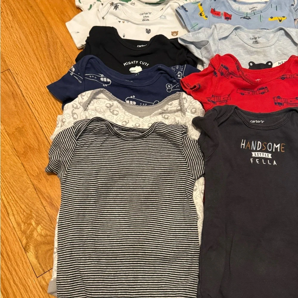 15 PCS. Bodysuits One Piece‎ Bundle For 2T (AB3)